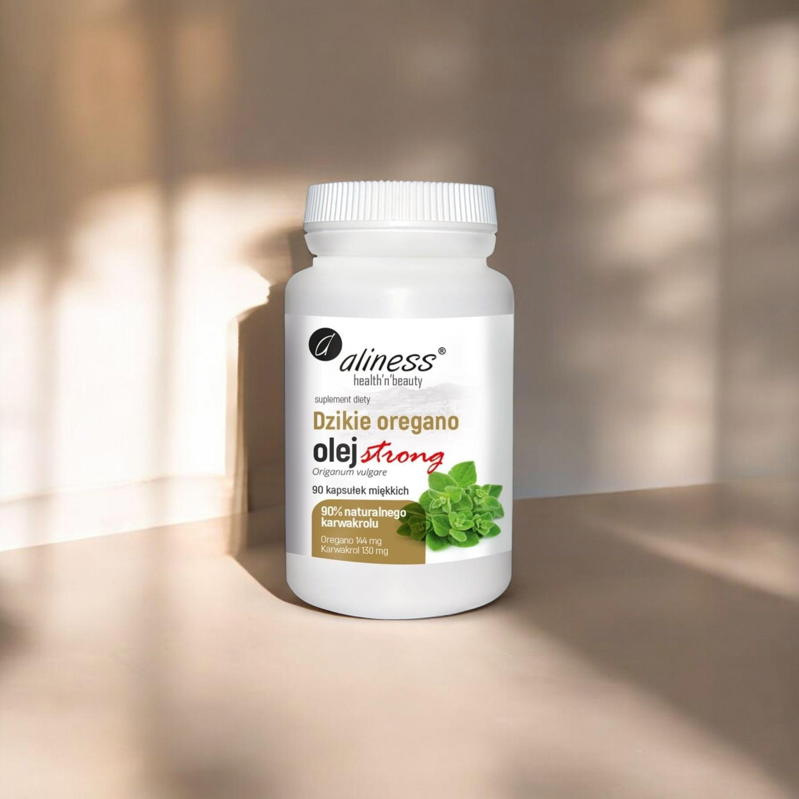 ALINESS - Huile d'Origan Strong 100% Naturelle - 90vcaps.