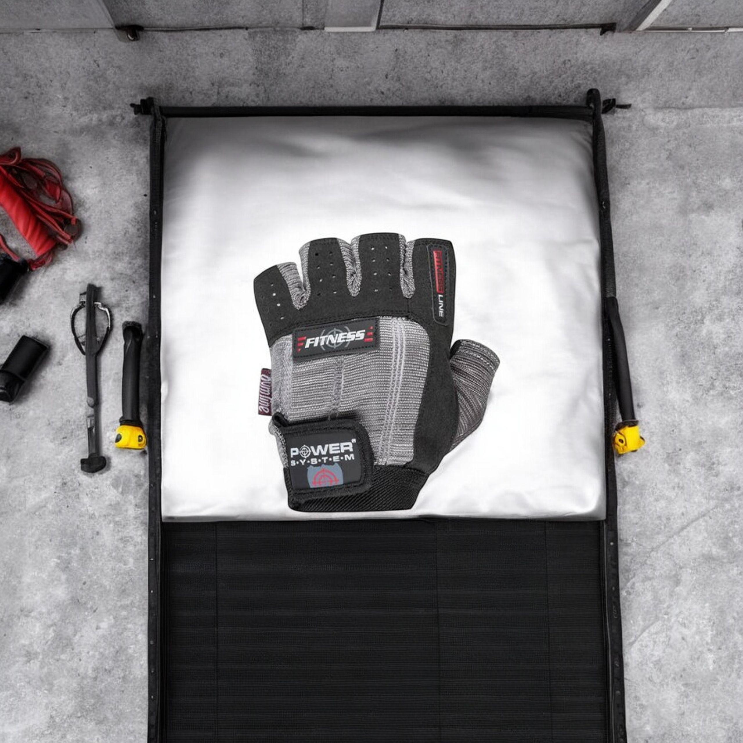POWER SYSTEM Gants Fitness - Szaro-Czarne
