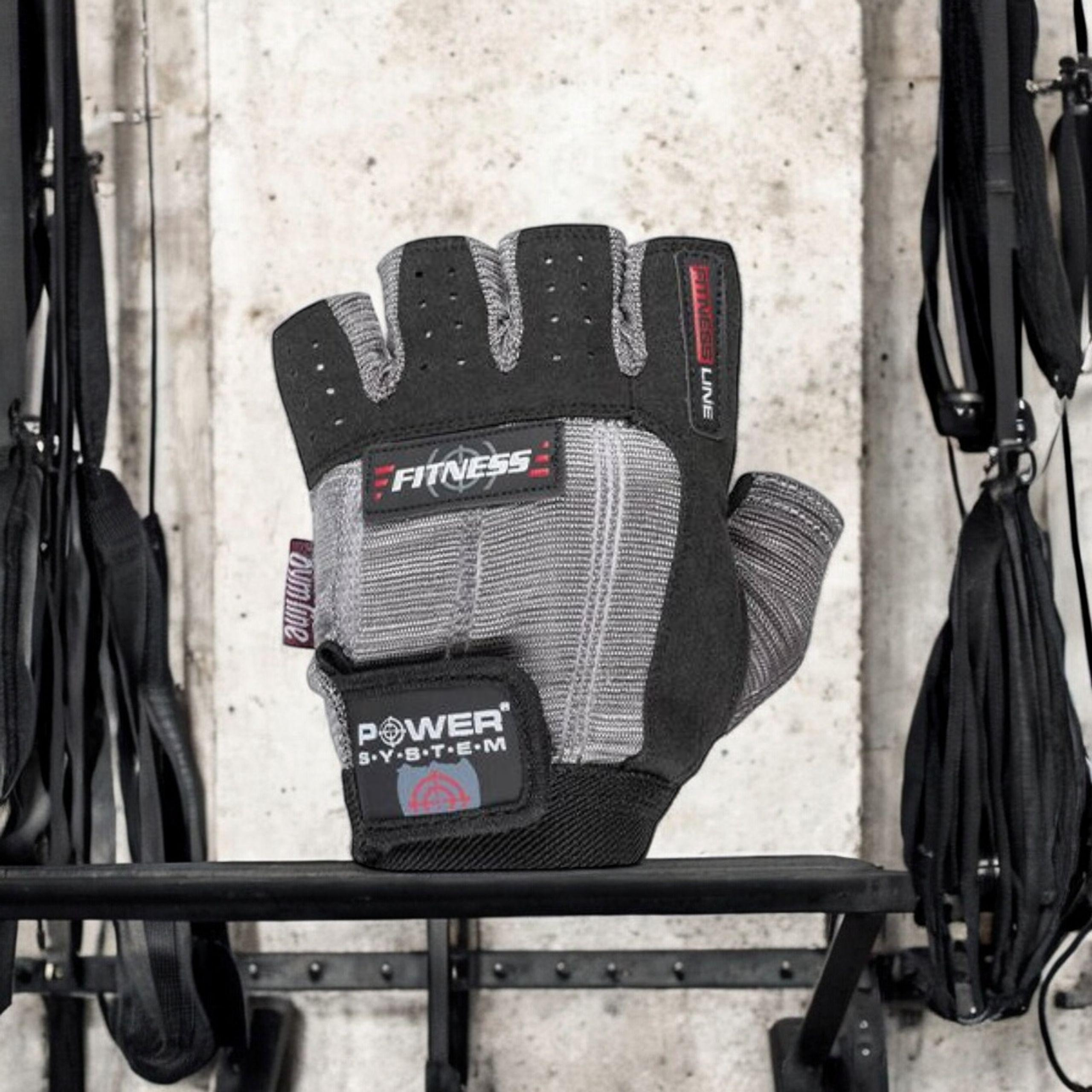 POWER SYSTEM Gants Fitness - Szaro-Czarne