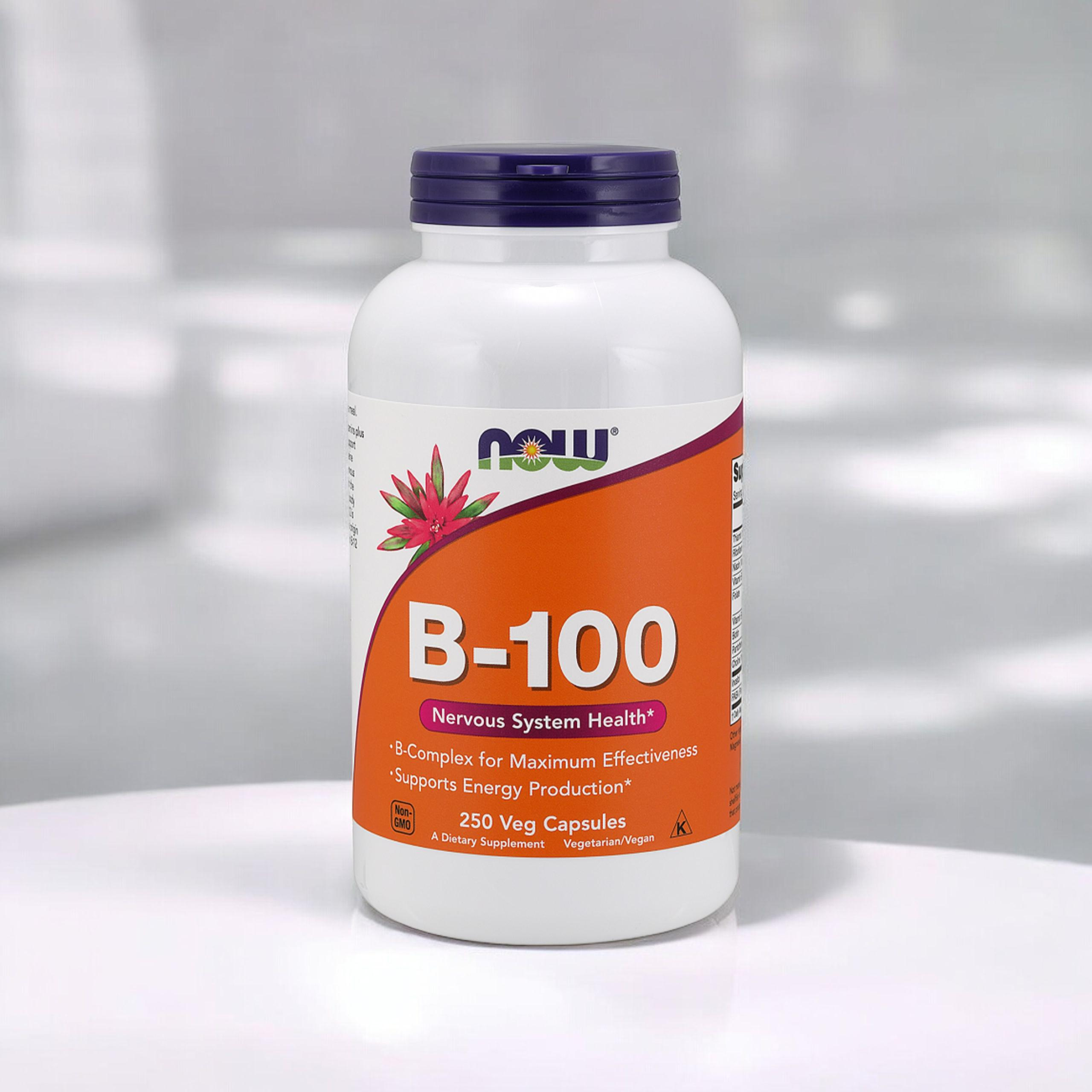 NOW Vitamin B-100 - 250vcaps - Vitamine B