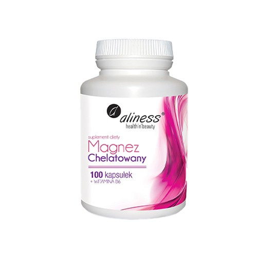 ALINESS Magnez Chelatowany 560mg + Vit B6 - 100vcaps