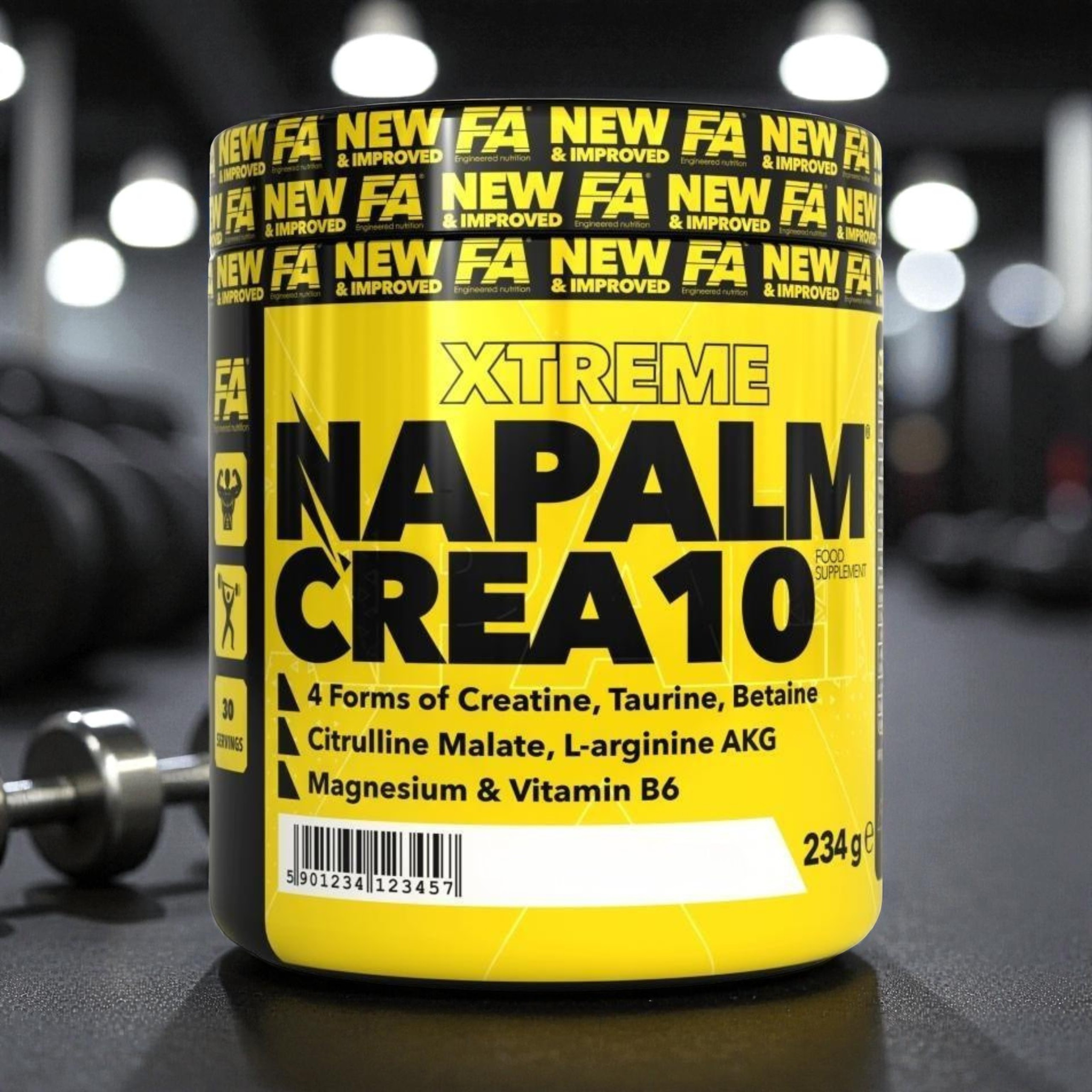 FITNESS AUTHORITY - Napalm Crea10 - 234g 