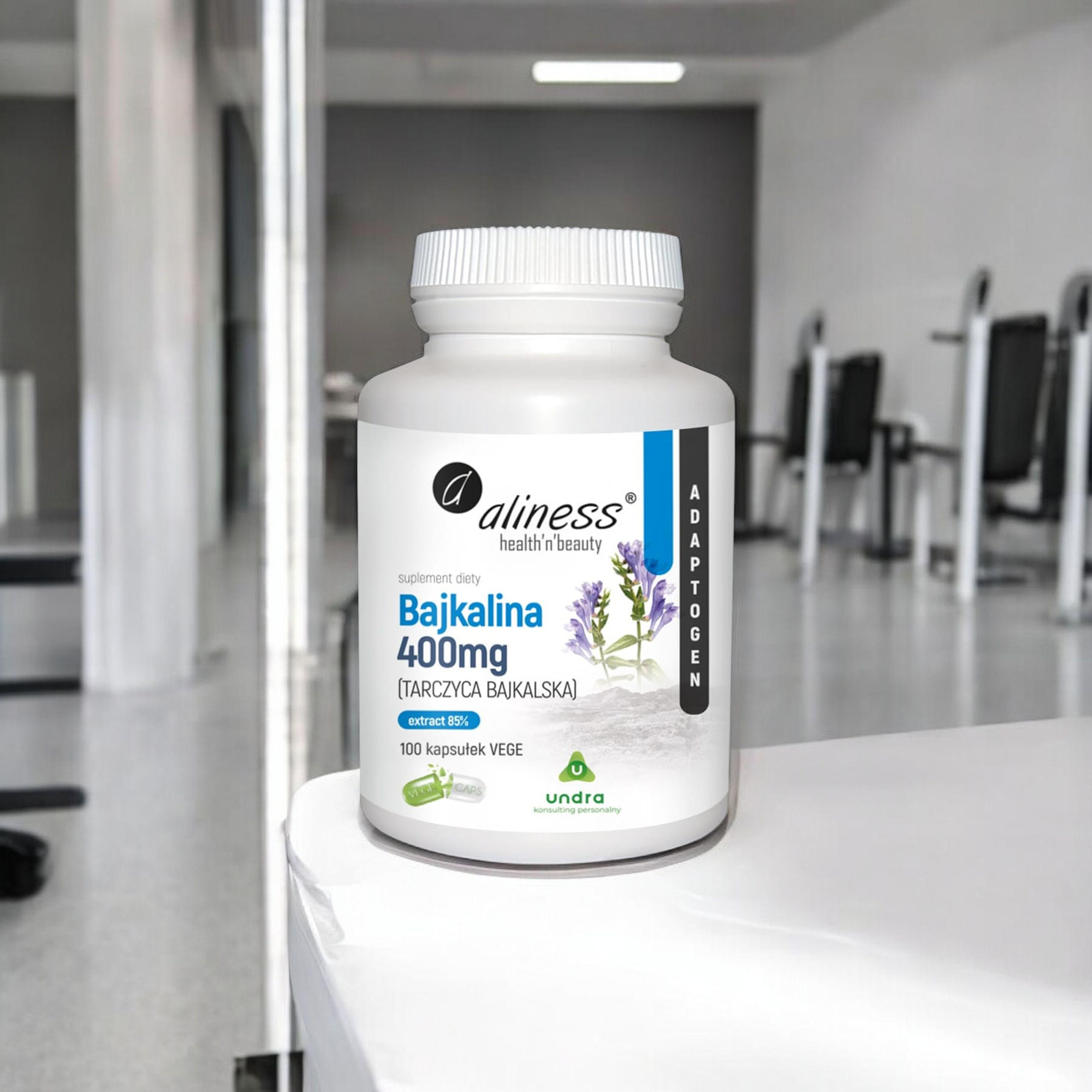 ALINESS Bajkalina 400 mg Tarczyca Bajkalska - 100vcaps