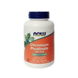 NOW Picolinate de Chrome 200mcg - 250vcaps.