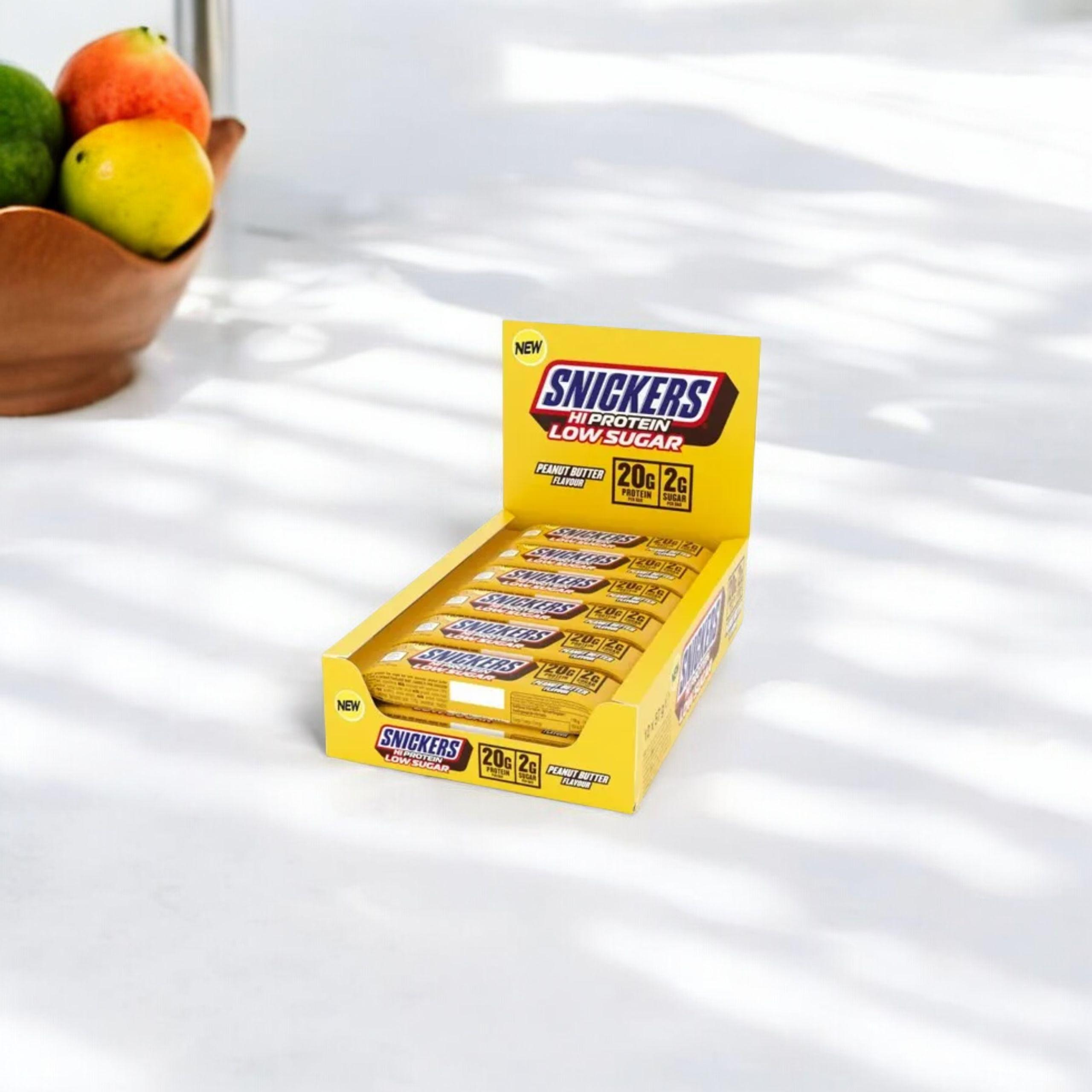 Mars - Barre protéinée HI Protein 57g à faible teneur en sucre - Caramel salé - 12 barres