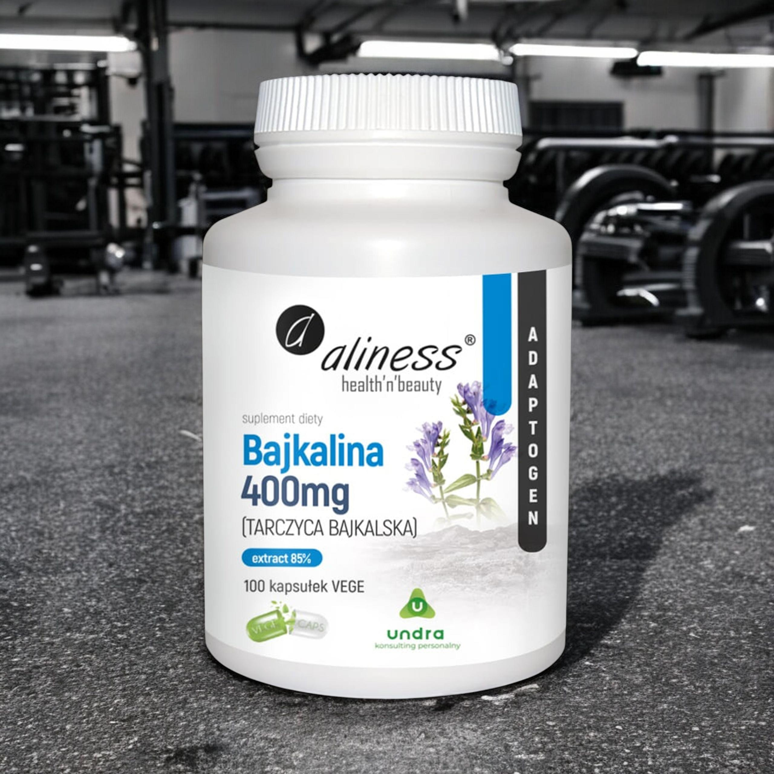 ALINESS Bajkalina 400 mg Tarczyca Bajkalska - 100vcaps