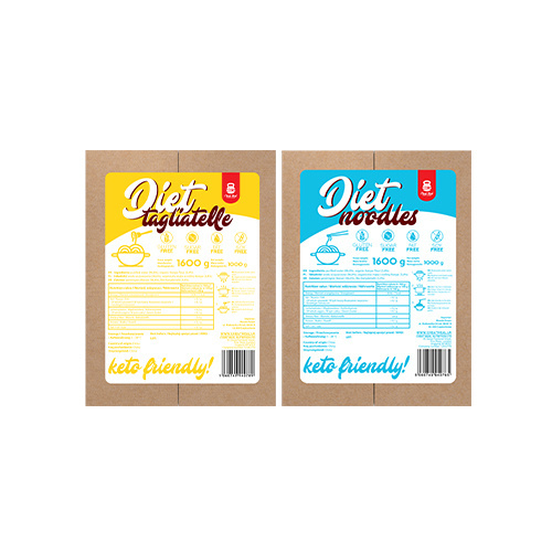 Cheat Meal Nutrition Diet Tagliatelle + Noodles 2x1600g (2000g netto) - Pâtes Konjac