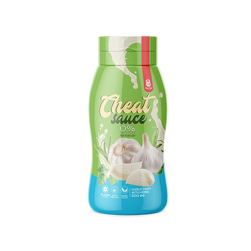 Cheat Meal Nutrition Sauce 0% (Sauce zéro calorie) - 500ml - Ail