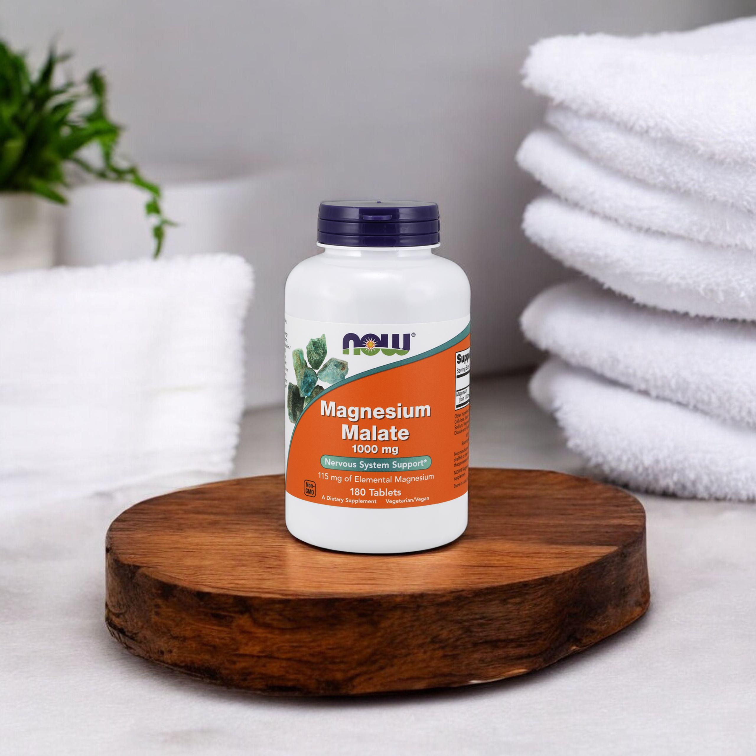 NOW Magnesium Malate 1000mg - 180tabs