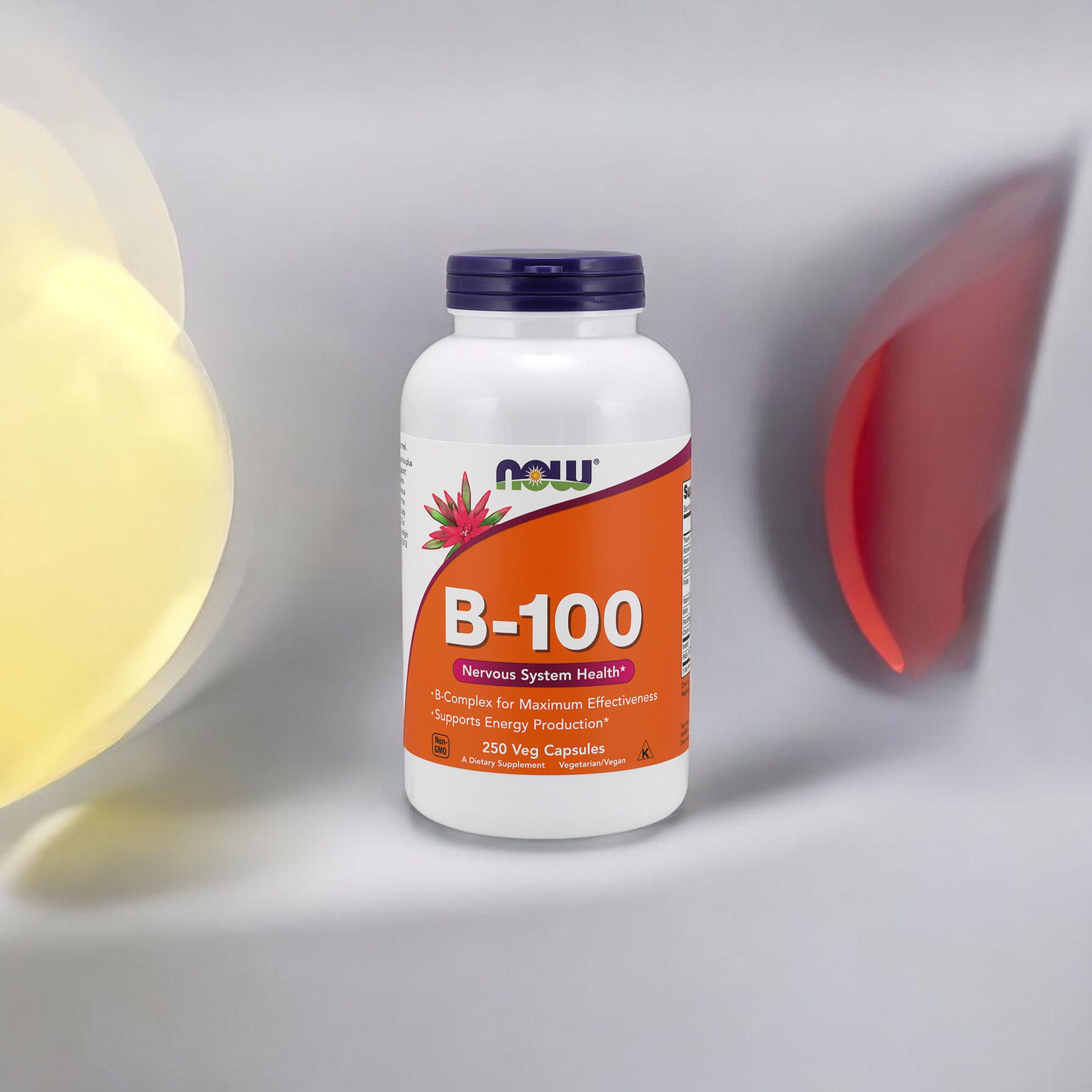 NOW Vitamin B-100 - 250vcaps - Vitamine B