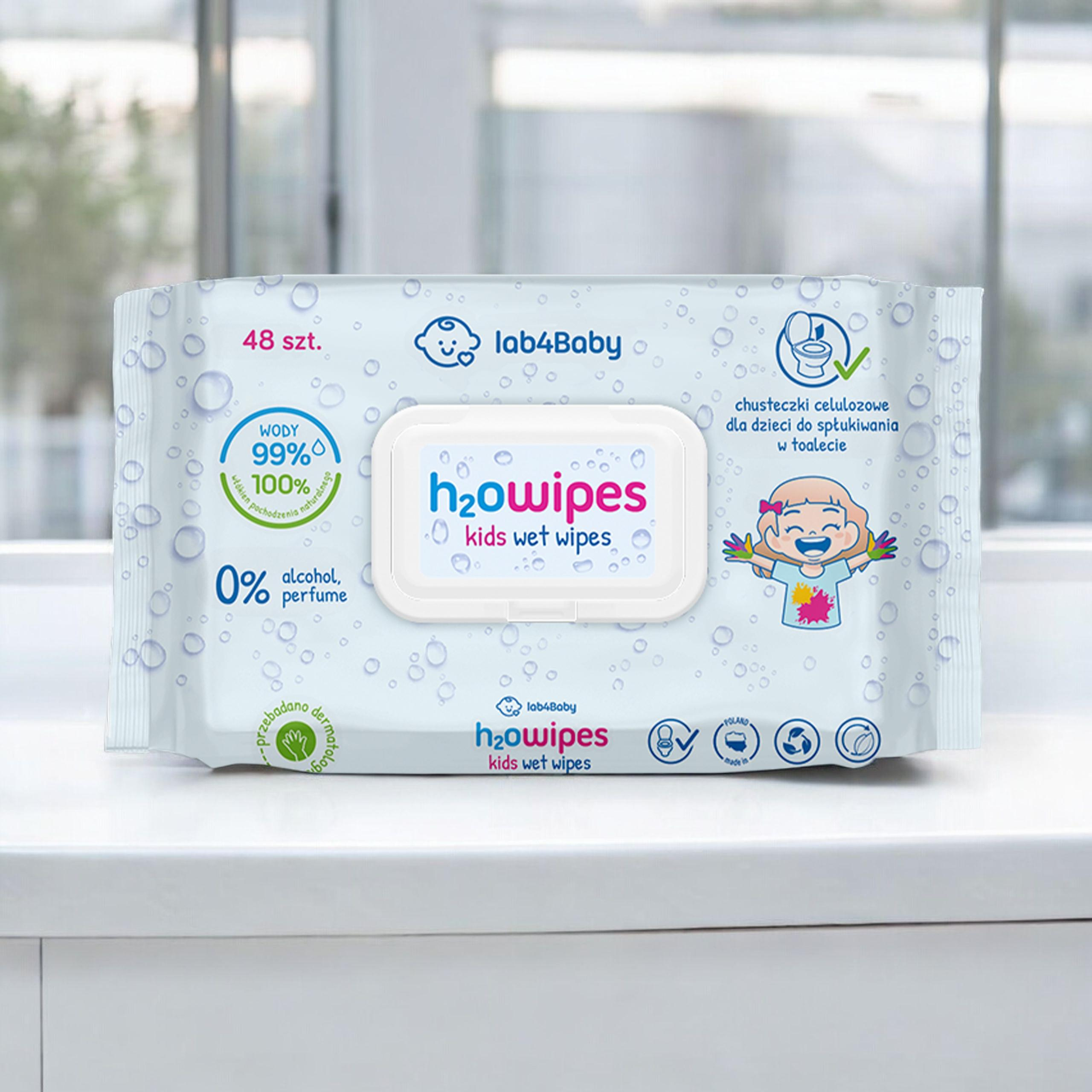 ALG PHARMA H2Owipes Kids Wet Wipes - 48szt. - Lingettes humides