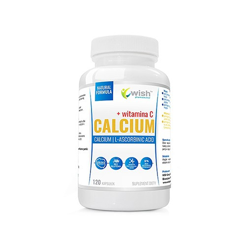 WISH Pharmaceutical Calcium + Vitamine C - 120caps.