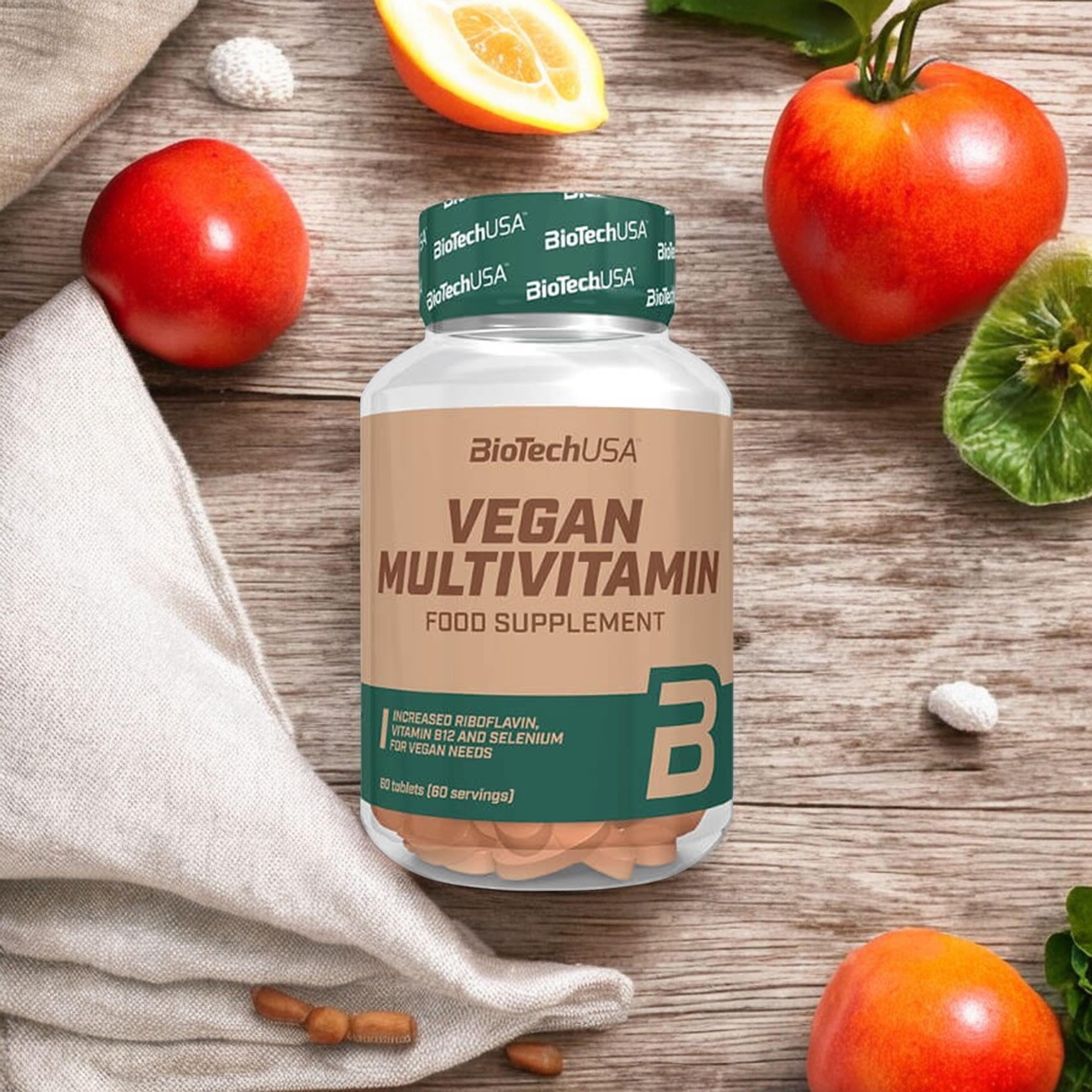 BioTech USA Vegan Multivitamin - 60tabs. - Multivitamine pour les végétaliens