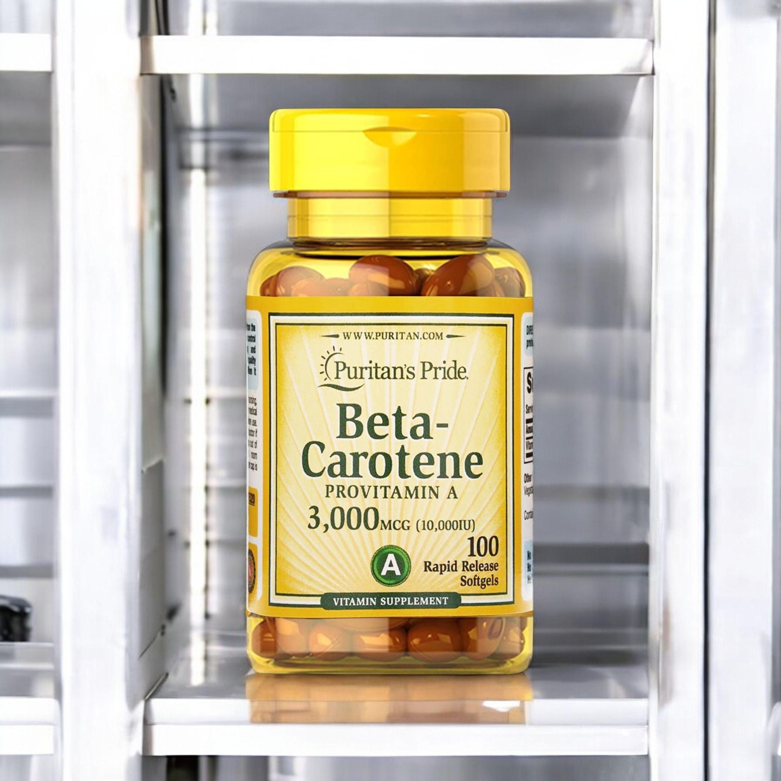 Puritan's Pride Beta - Carotene 10000IU - 100soft gels