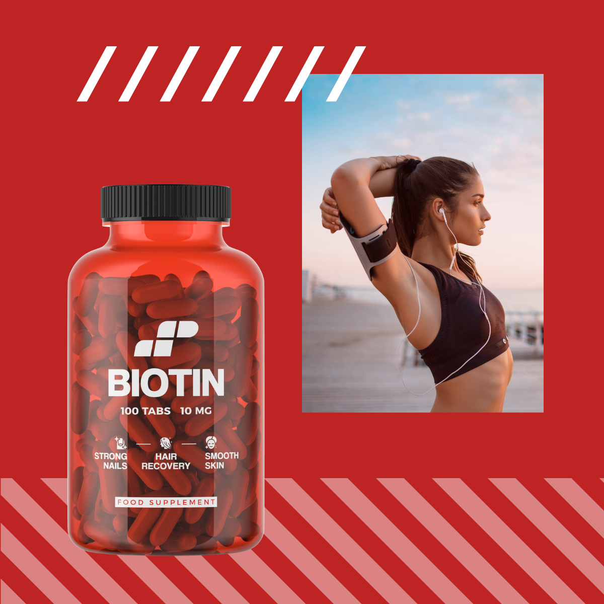 MP NUTRITION Biotin 10mg - 100tabs - Biotine