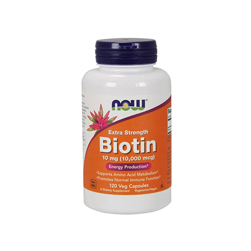 NOW Biotin 10mg Extra Strength - 120vcaps