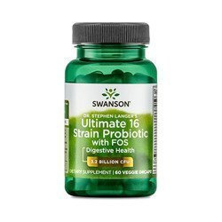 SWANSON Ultimate 16 Strain Probiotic avec Fos - 60vcaps