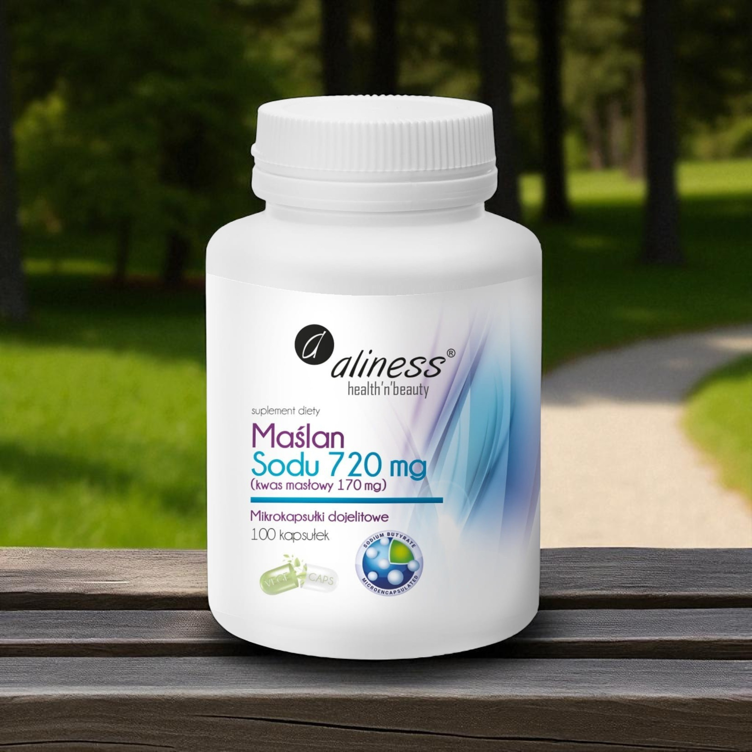 Butyrate de sodium 720 mg Acide butyrique 170 mg – 100 gélules