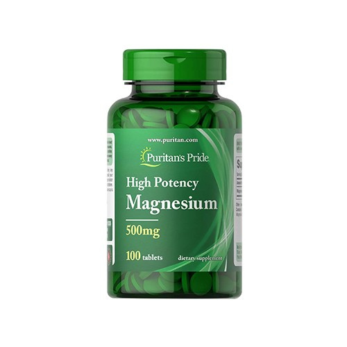 Puritan's Pride High Potency Magnesium 500mg - 100tabs - Magnesium