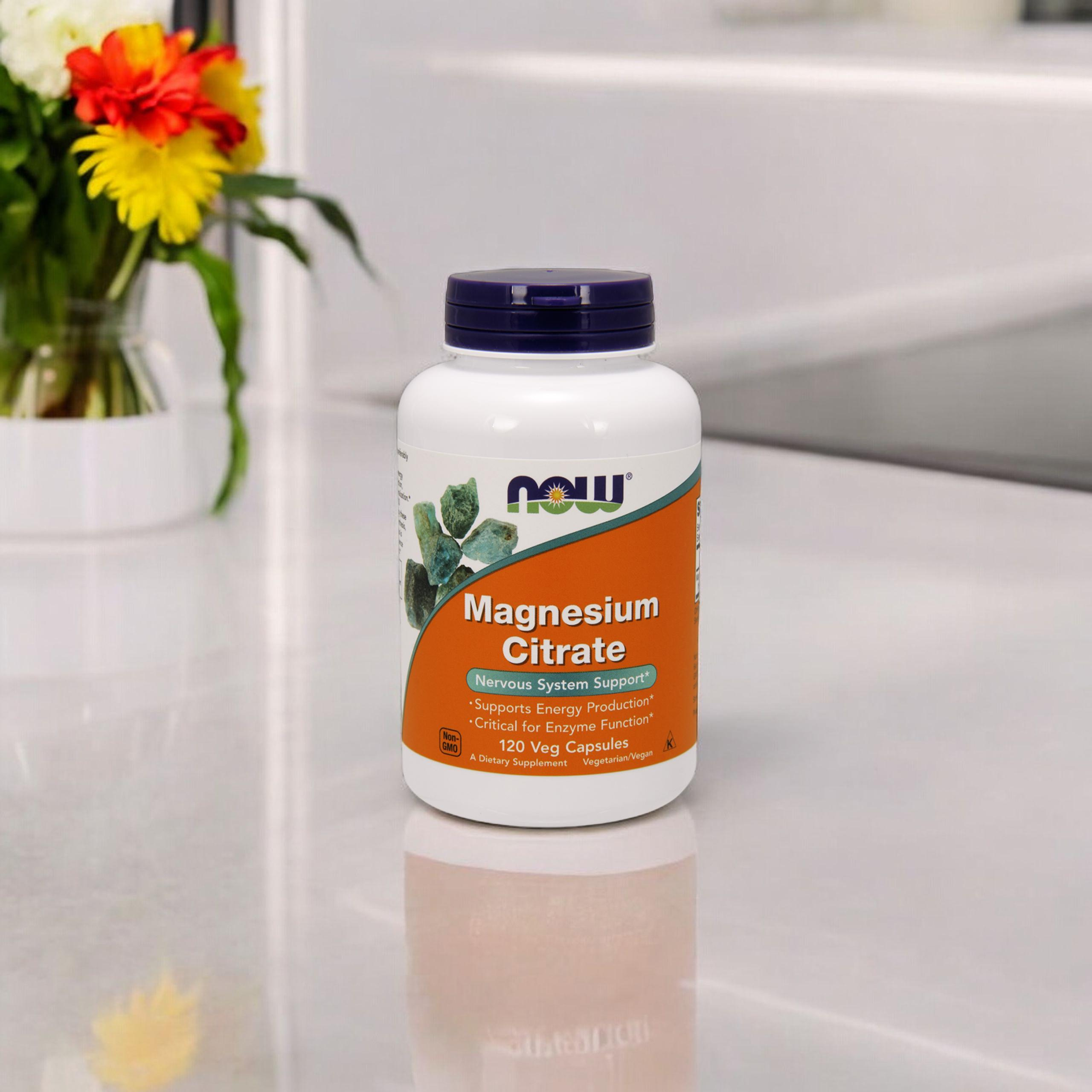 NOW Magnesium Citrate - 120vcaps