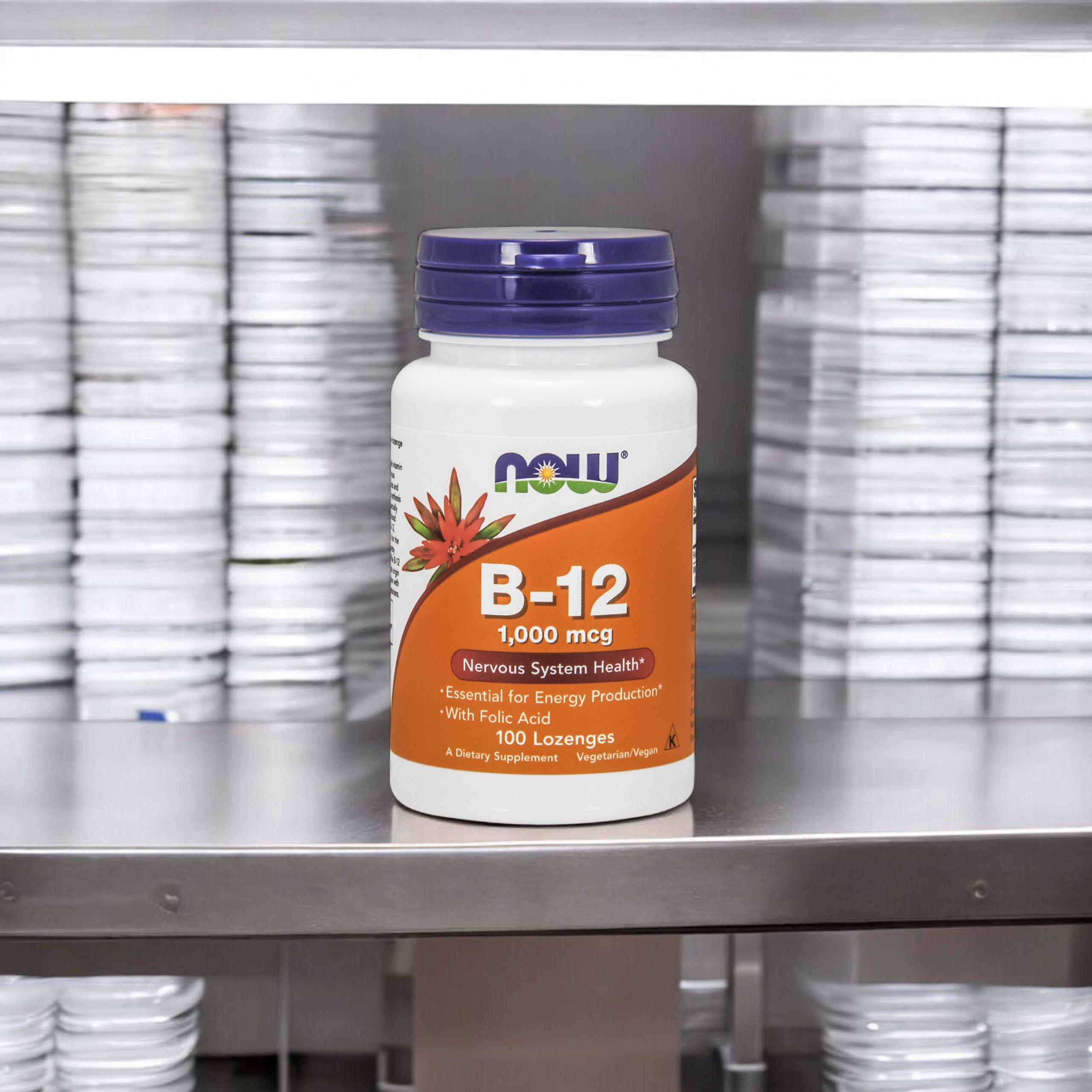 NOW Vitamin B-12 1000mcg - 100 pastilles