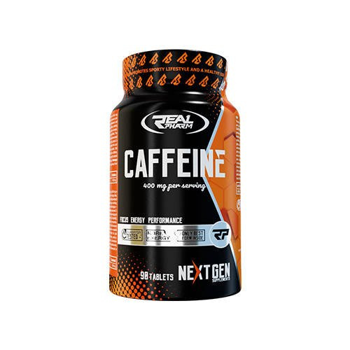 REAL PHARM Caffeine 400mg - 90tabs. - Caféine