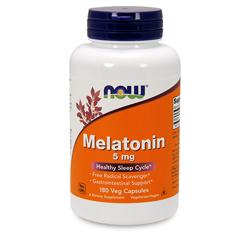 NOW - Melatonin 5mg - 180vcaps.