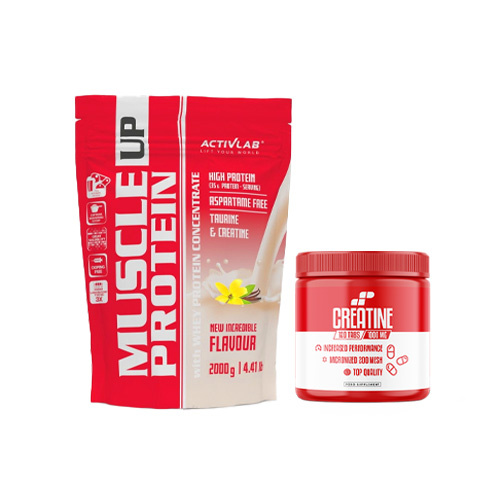 Zestaw ACTIVLAB | MP SPORT Muscle Up Protein - 2000g - Vanille + MP Creatine - 120tabs