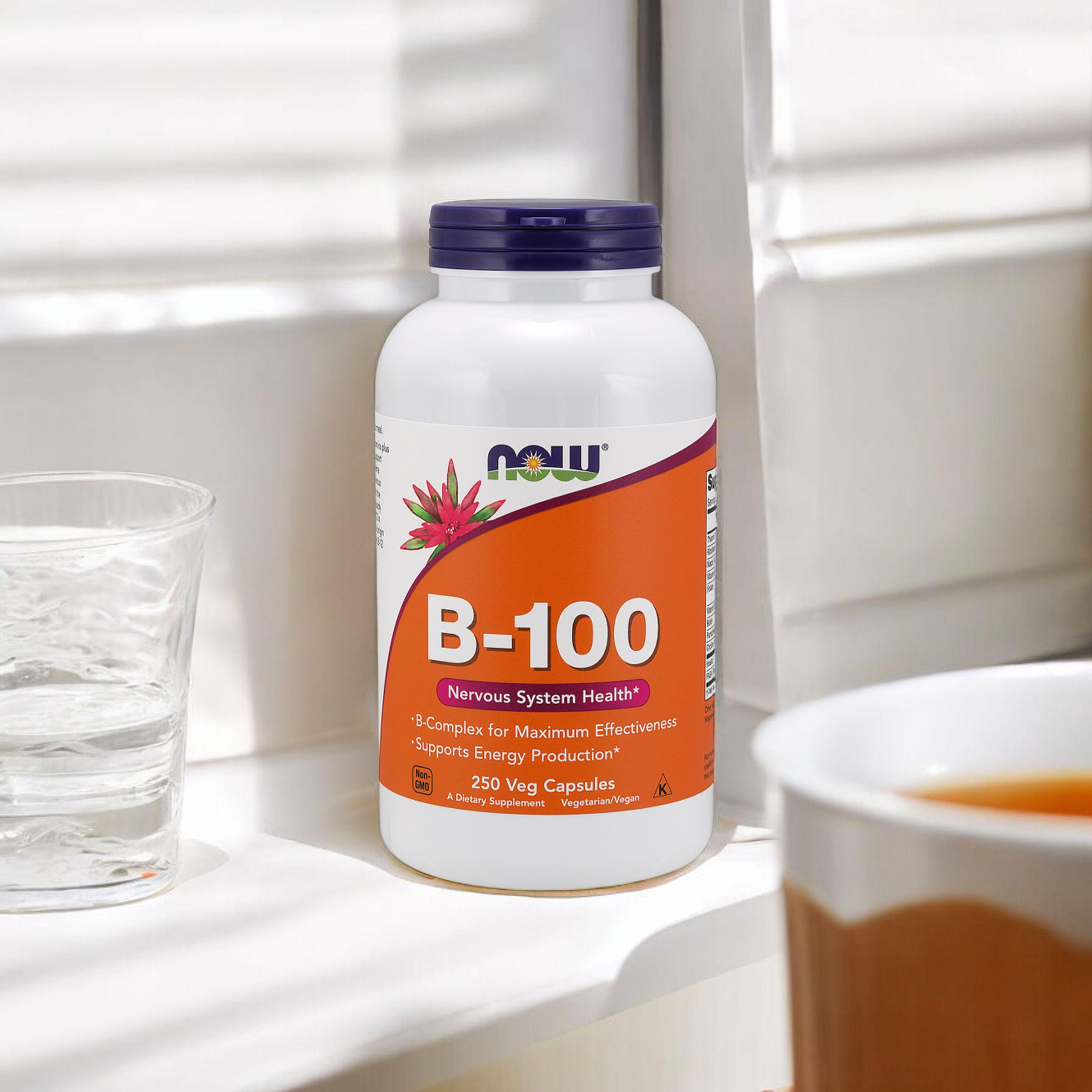 NOW Vitamin B-100 - 250vcaps - Vitamine B