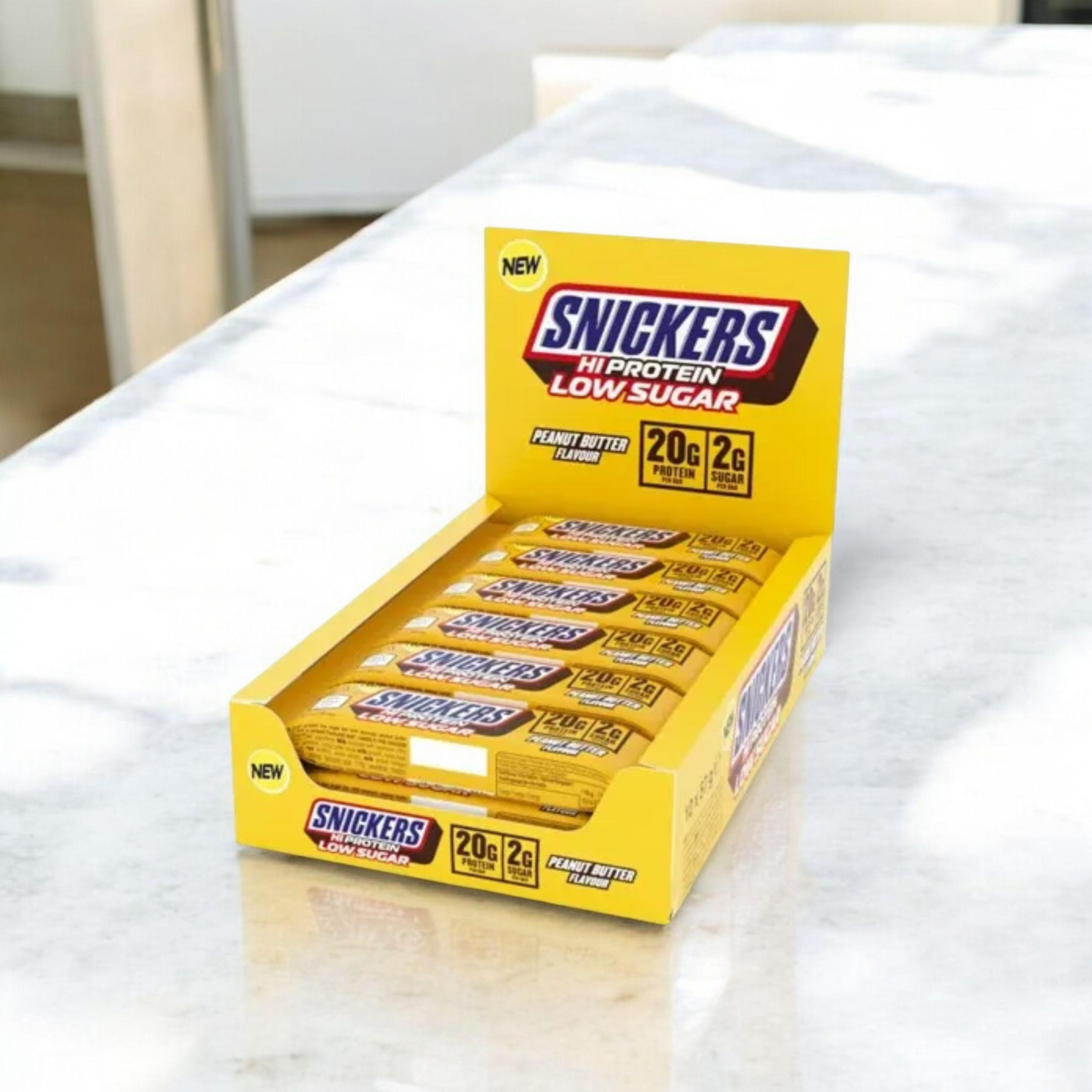 Mars - Barre protéinée HI Protein 57g à faible teneur en sucre - Caramel salé - 12 barres