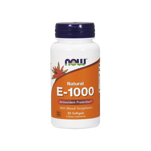 NOW - Vitamine E-1000 Naturelle - 50 gélules