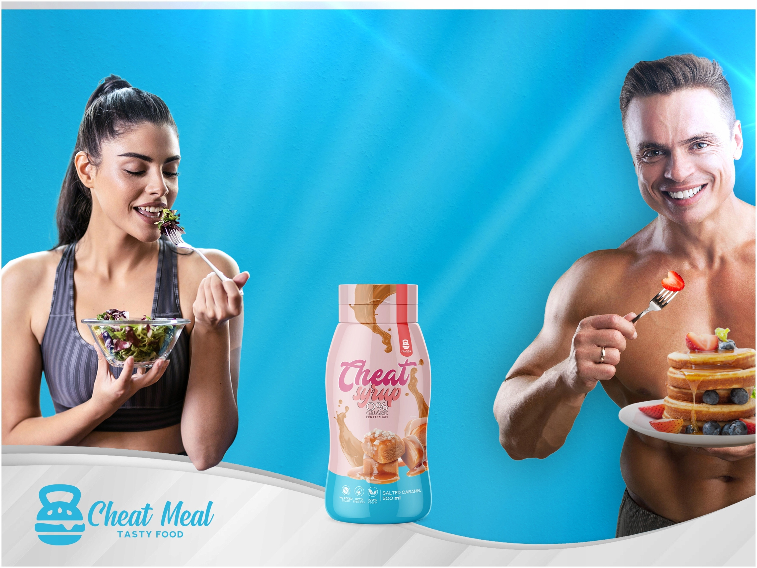 Makaron Konjac Tagliatelle 400g (300g netto) + SYROP KARMEL ZESTAW