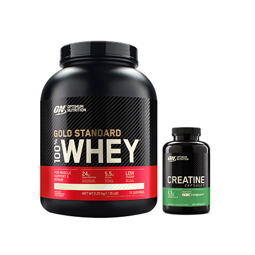 OPTIMUM NUTRITION Whey Gold Standard - 2270g* + Creatine 2500 - 200caps.