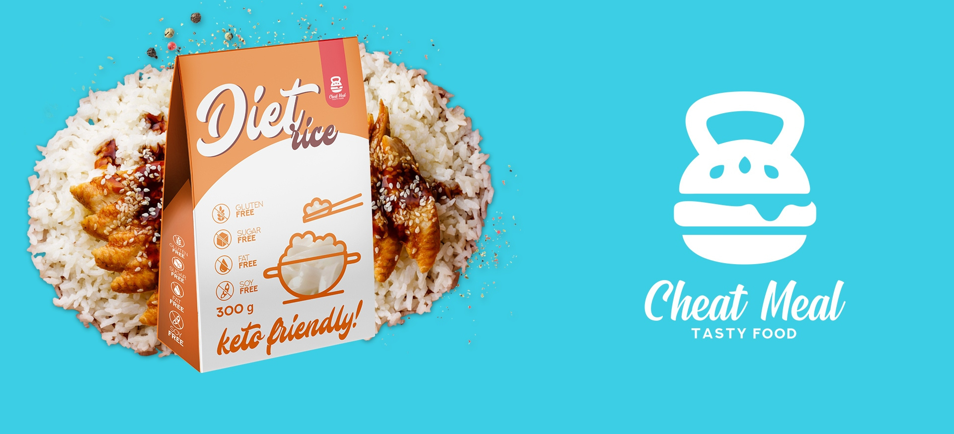 Cheat Meal Nutrition Diet Rice - 6x 400g (6x 300g netto) - Pâtes Konjac