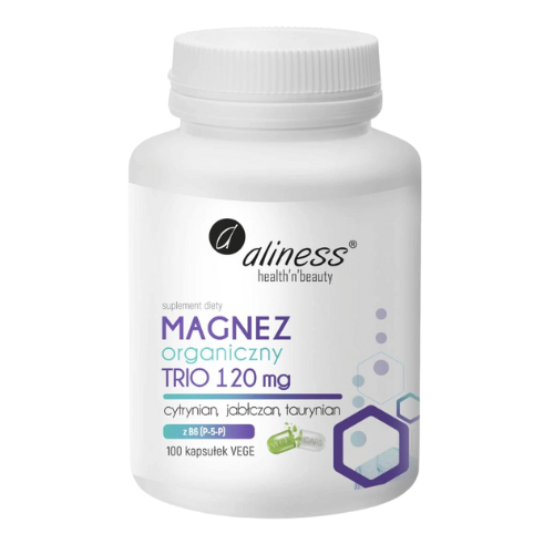 ALINESS - Magnésium Organique TRIO 120mg - 100vcaps.