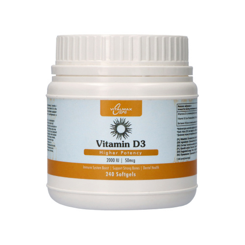 VITALMAX CARE Vitamine D3 2000 IU - 60 softgels
