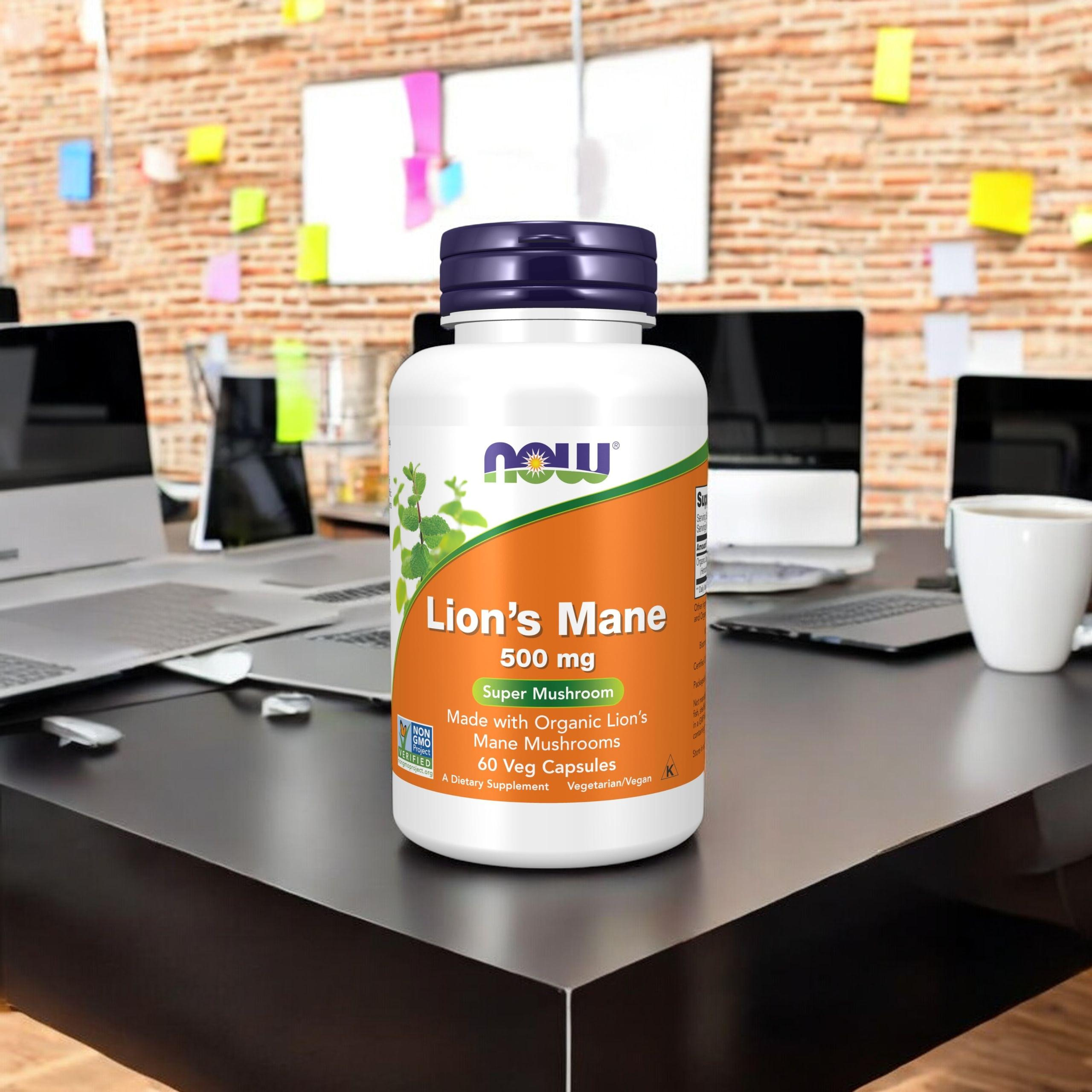 NOW - Champignon Crinière de Lion 500mg - 60 gélules