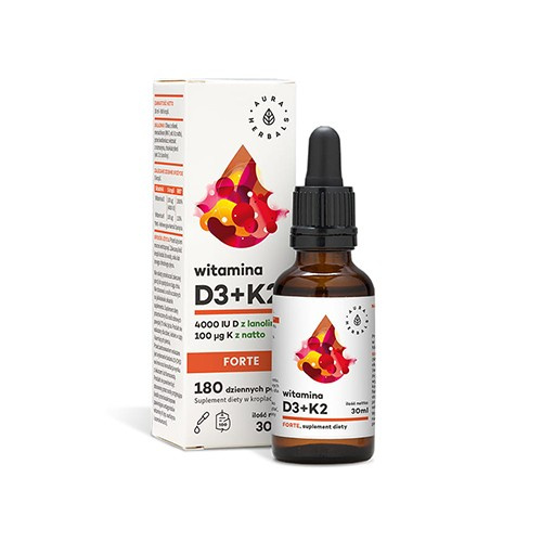 AURA HERBALS Vitamine D3 + K2 Forte - 30ml