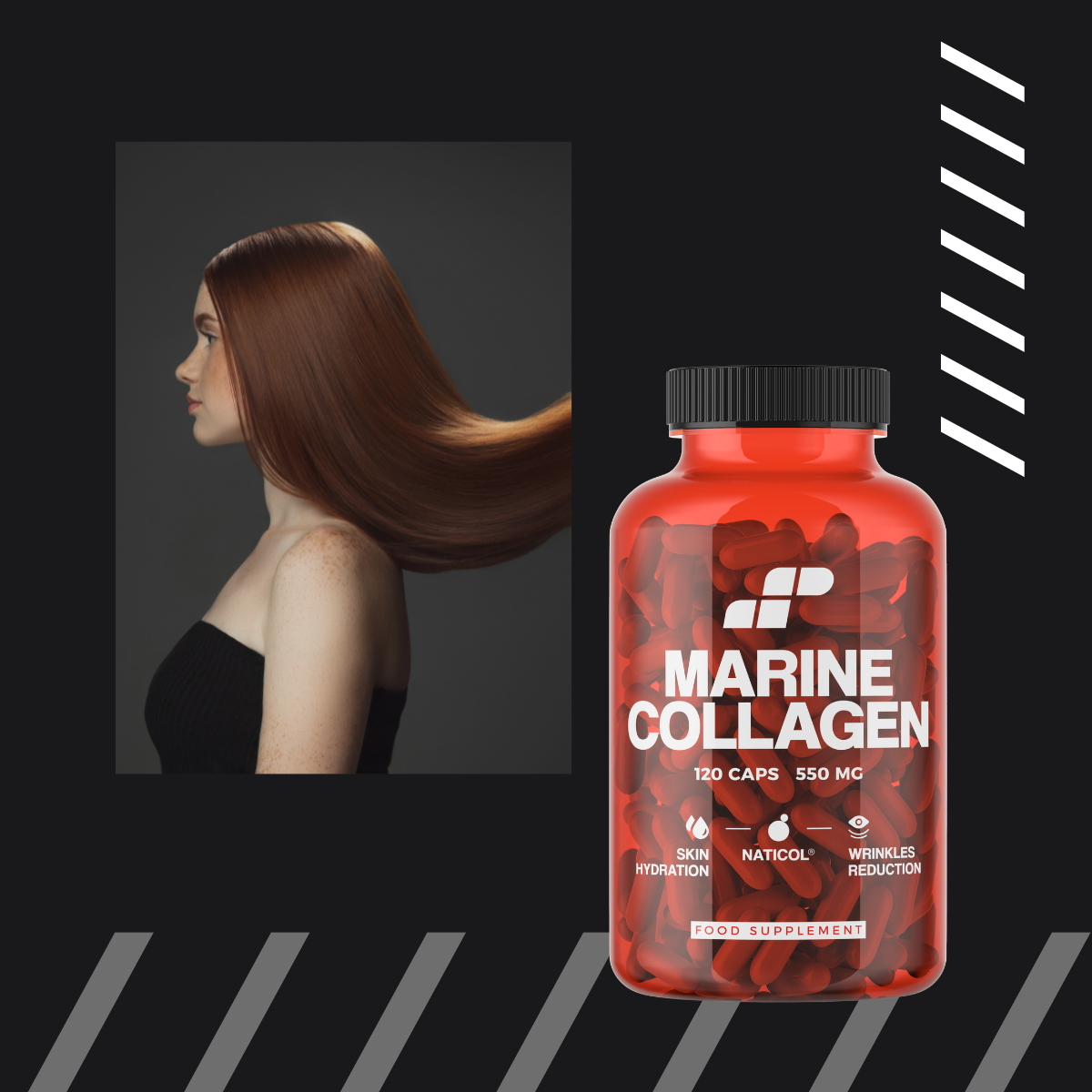 MP NUTRITION Marine Collagen 550mg - 120caps - Collagène Marin Naticol