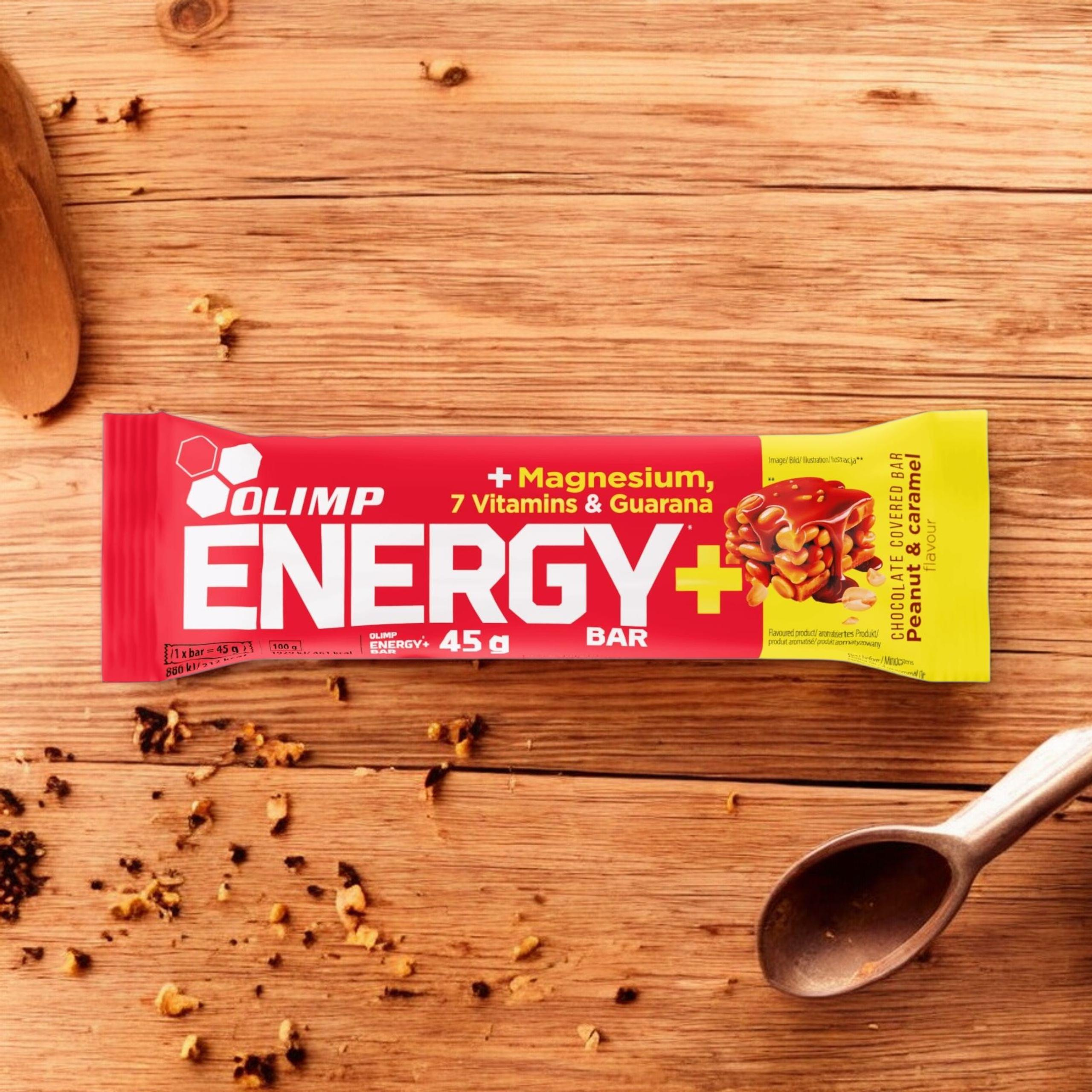 OLIMP - Barre Energy+ - 20x 45g - Caramel Cacahuète