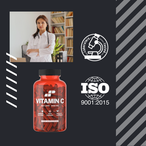 MP NUTRITION Vitamin C 1000mg - 100caps - Vitamine C