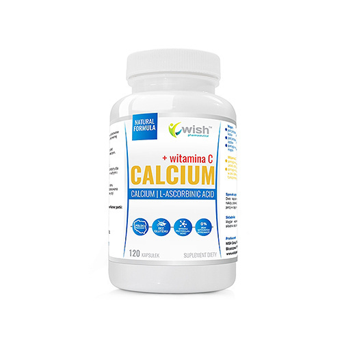 WISH Pharmaceutical Calcium + Vitamine C - 120caps.