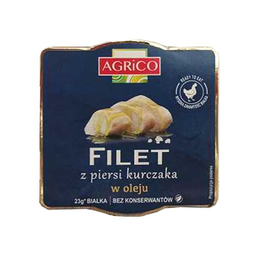 AGRICO Filet de Poitrine de Poulet en huile - 160g