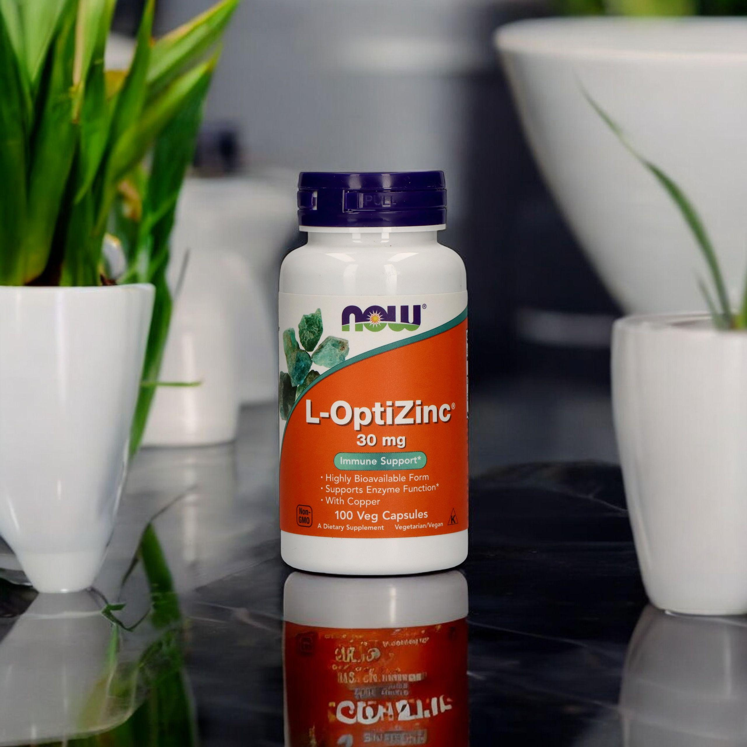 NOW L-OptiZinc 30mg - 100caps