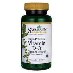 SWANSON Vitamine D-3 1000IU - 250caps