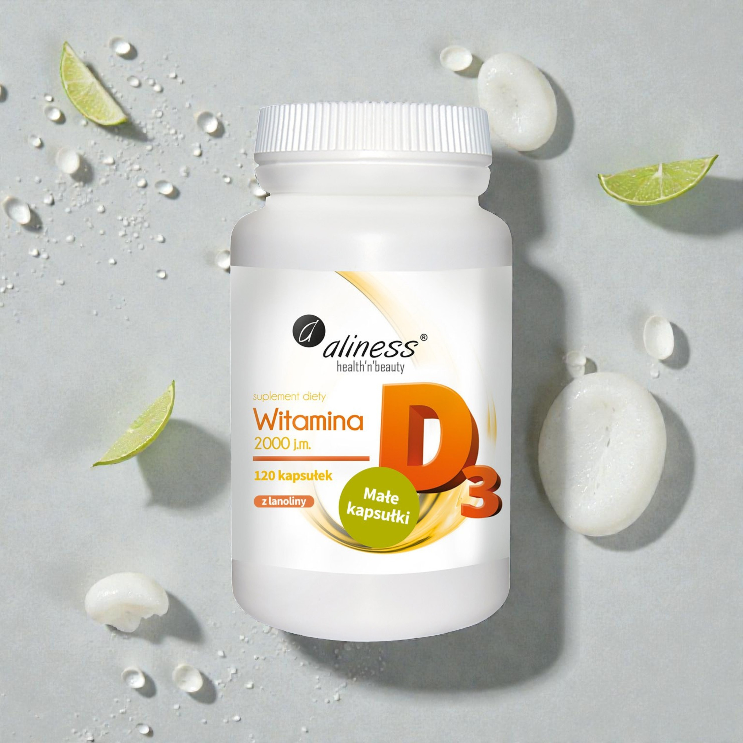 ALINESS - Vitamin D3 2000UI - 120caps.