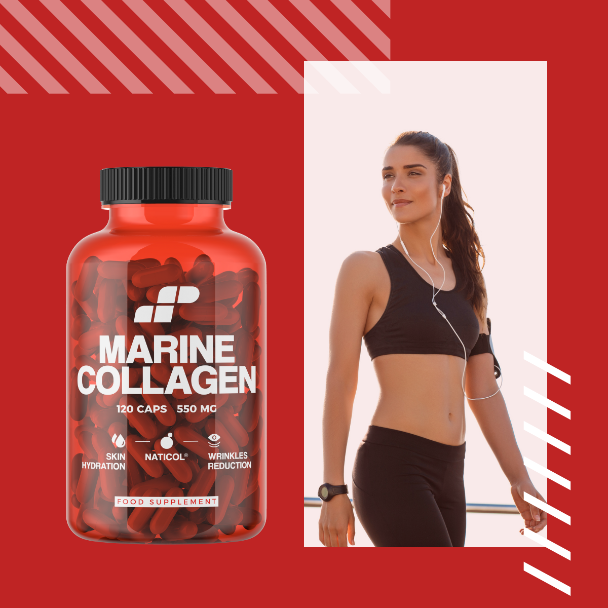 MP NUTRITION Marine Collagen 550mg - 120caps - Collagène Marin Naticol