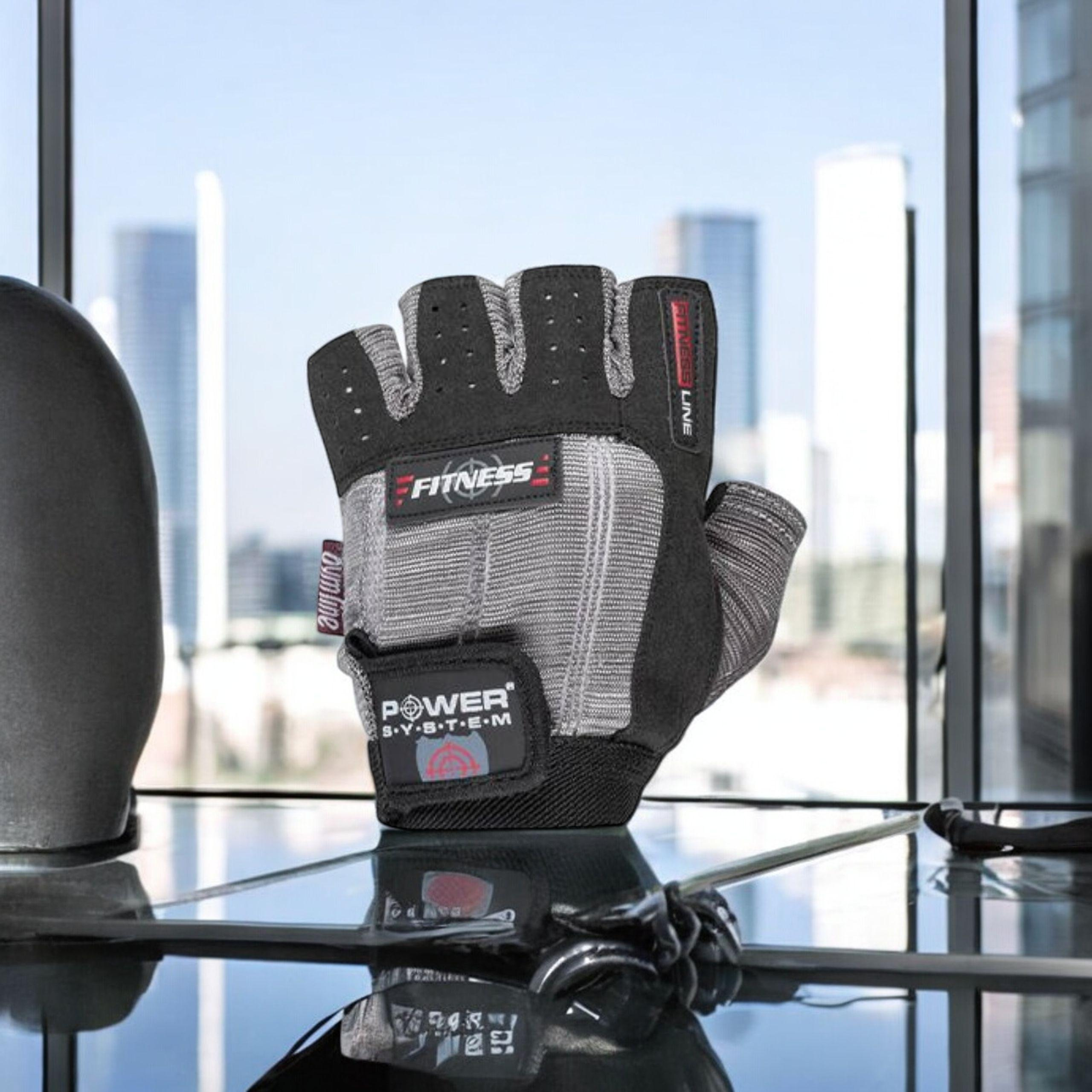 POWER SYSTEM Gants Fitness - Szaro-Czarne