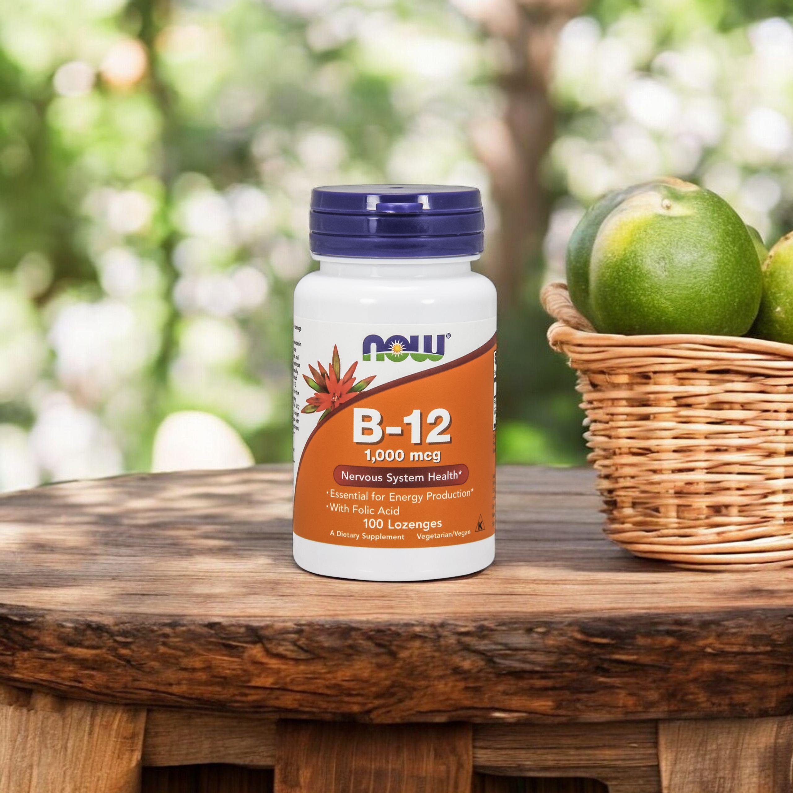 NOW Vitamin B-12 1000mcg - 100 pastilles