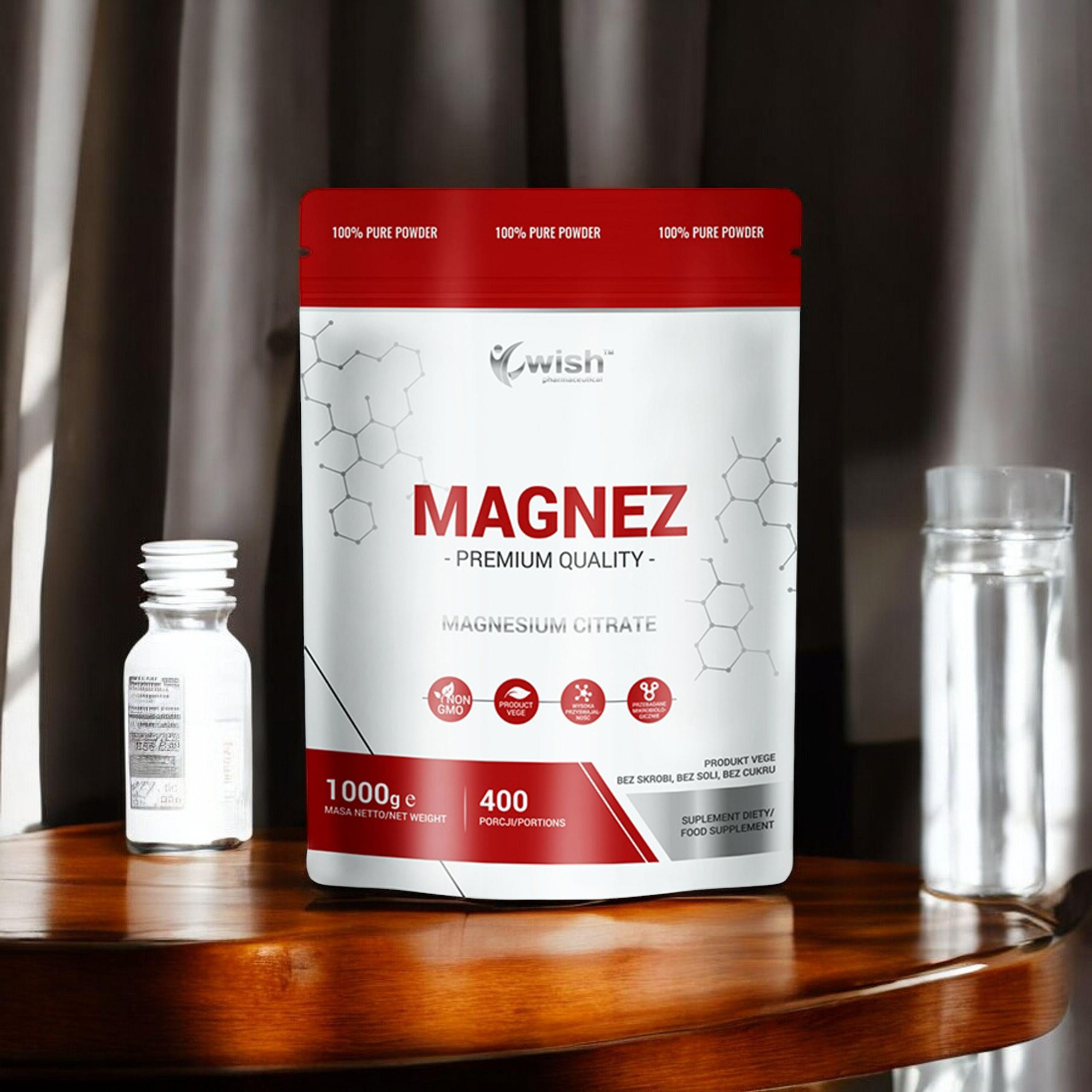 WISH Pharmaceutical Cytrynian Magnezu - 1000g